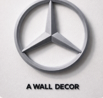 Mercedes Benz Logo Wall Decor (Has Bonus Content!)