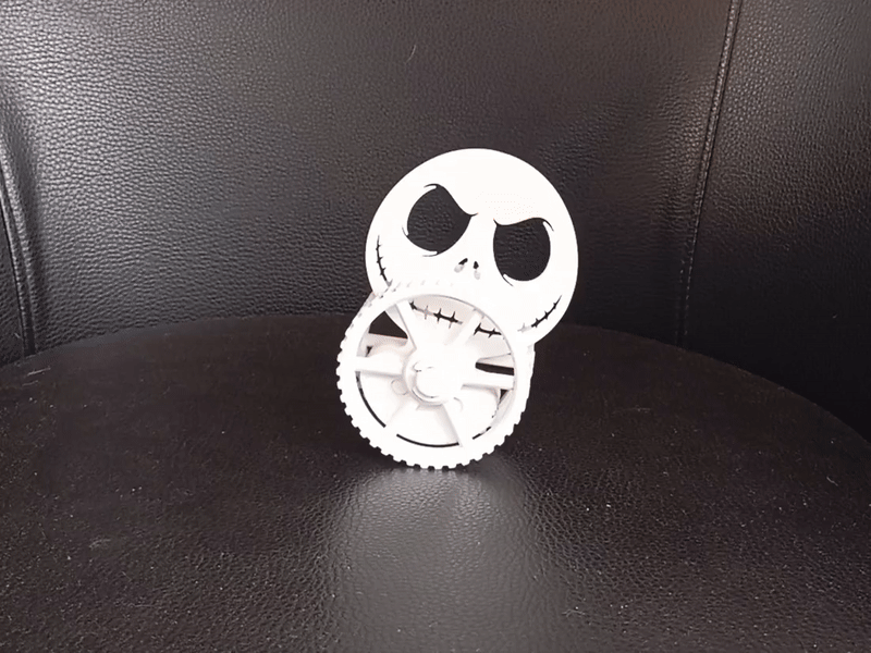 jack skellington head self balancing toy