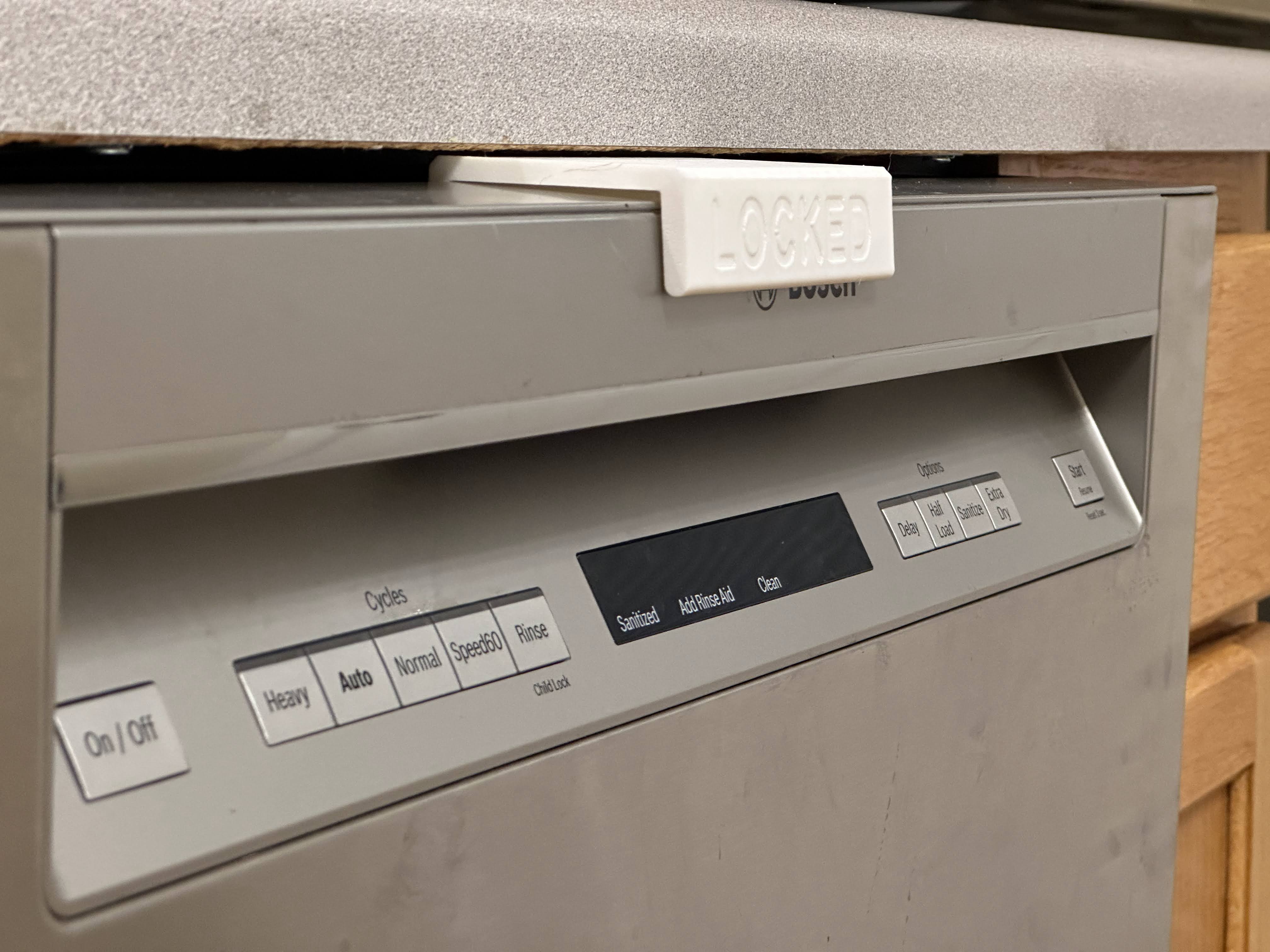 Bosch Dishwasher Toddler Lockout