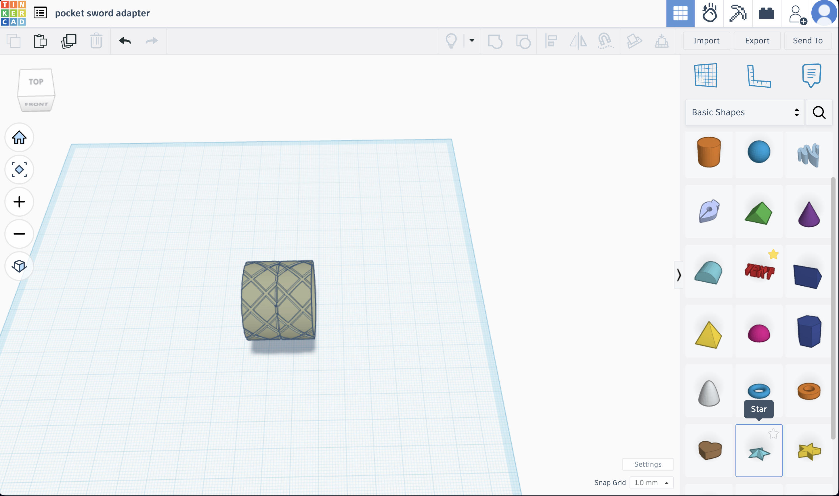 Pocket Sword adapter 3D model thumbnail