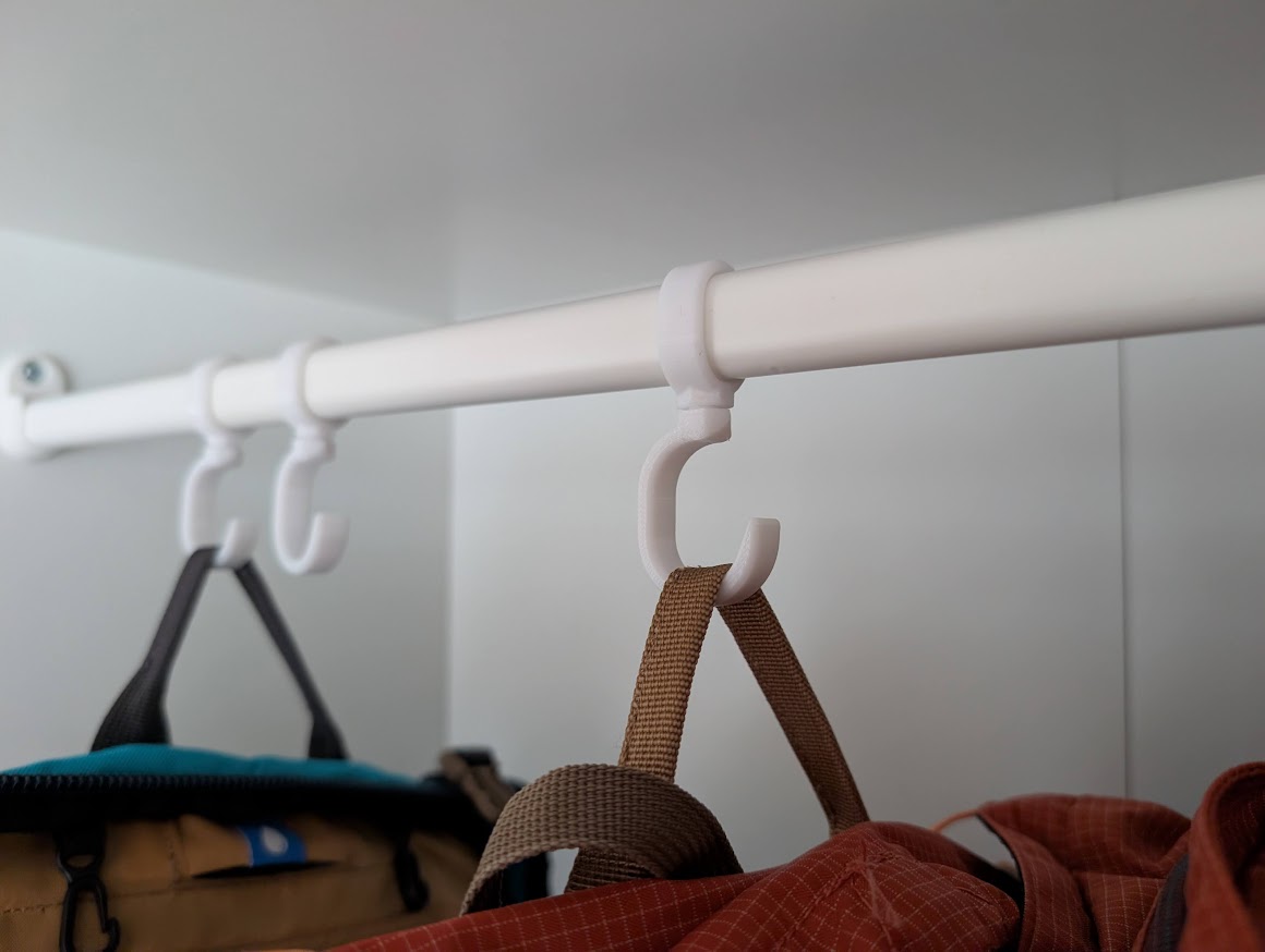 Miniatura 2 do modelo 3D Omnidirectional wardrobe hook - IKEA