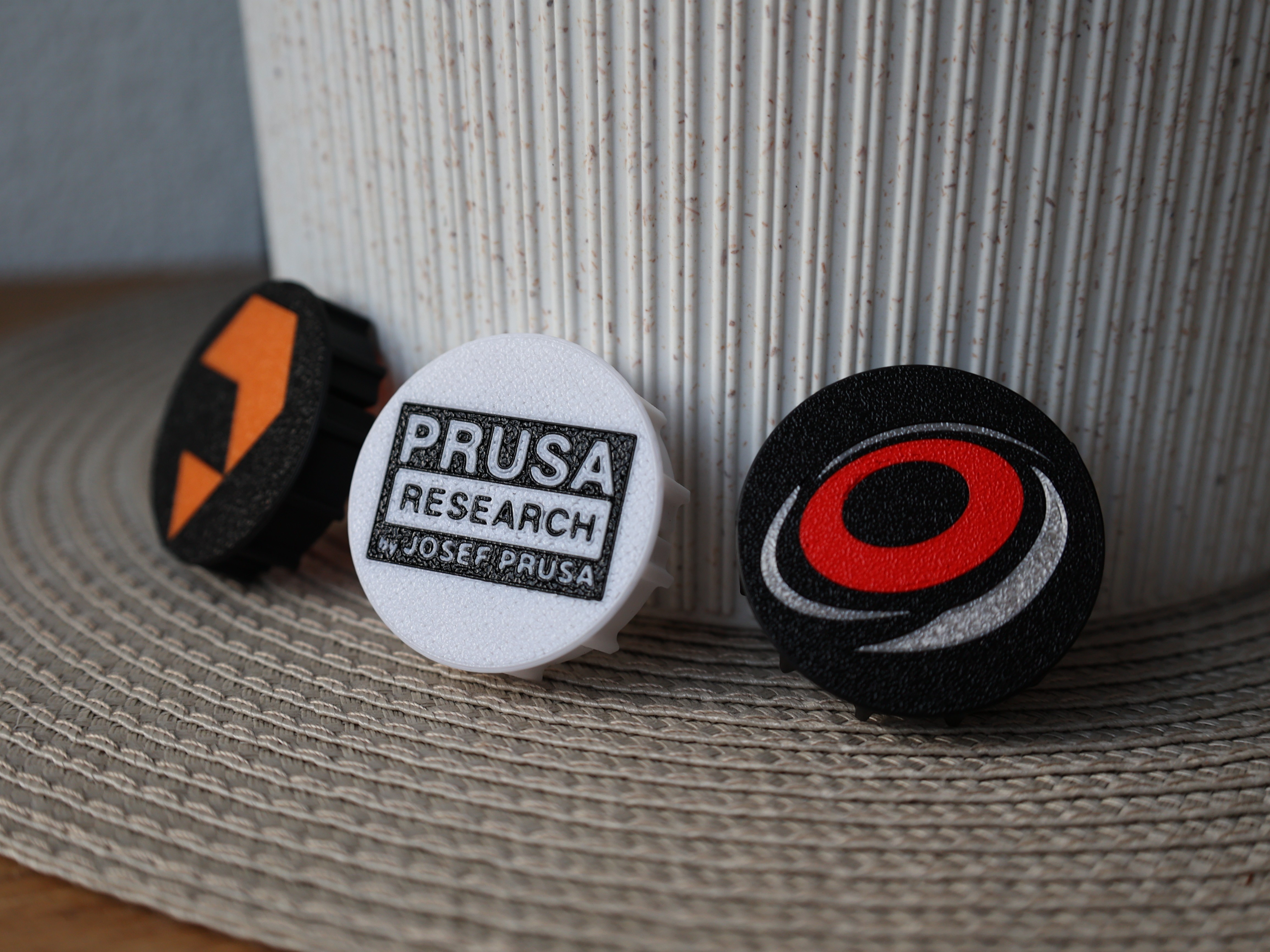 Printables, Bondtech & Prusa Research Logo Spoolholder Caps - Drak