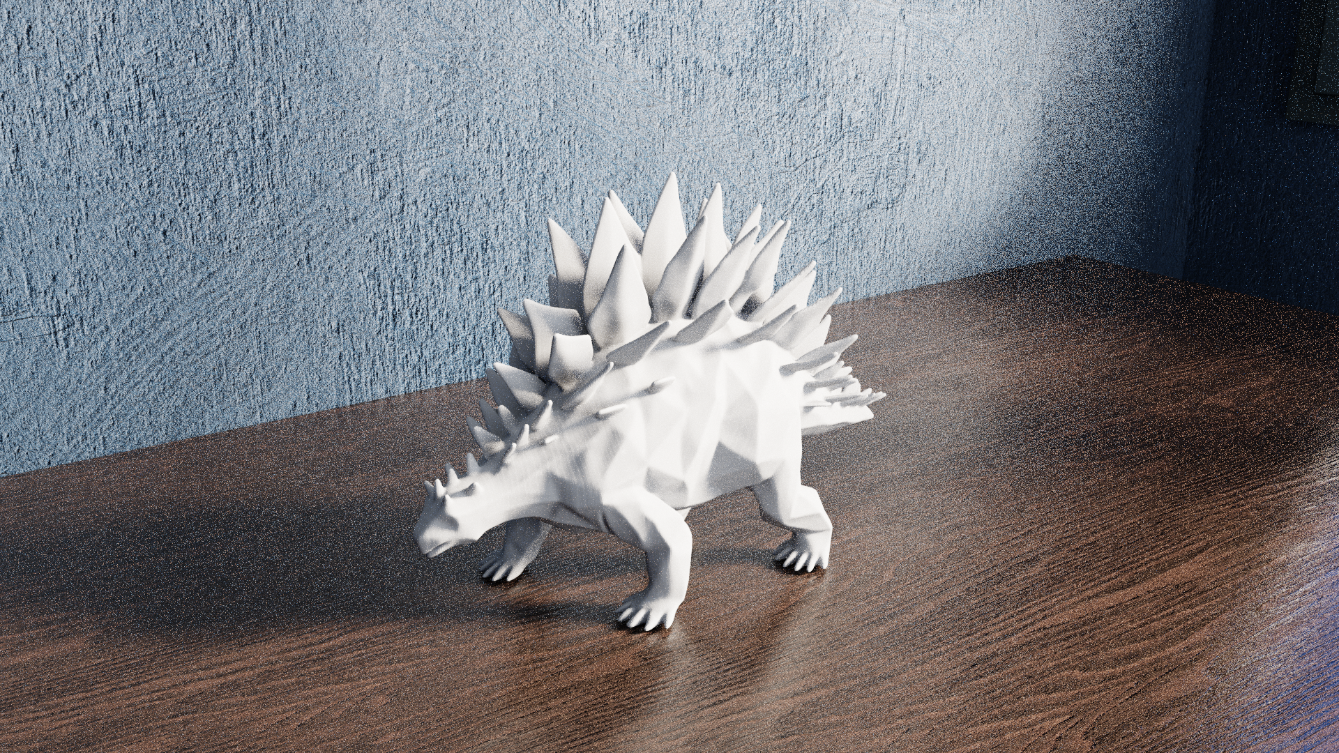 Low Poly Stegosaurus — miniatura 2