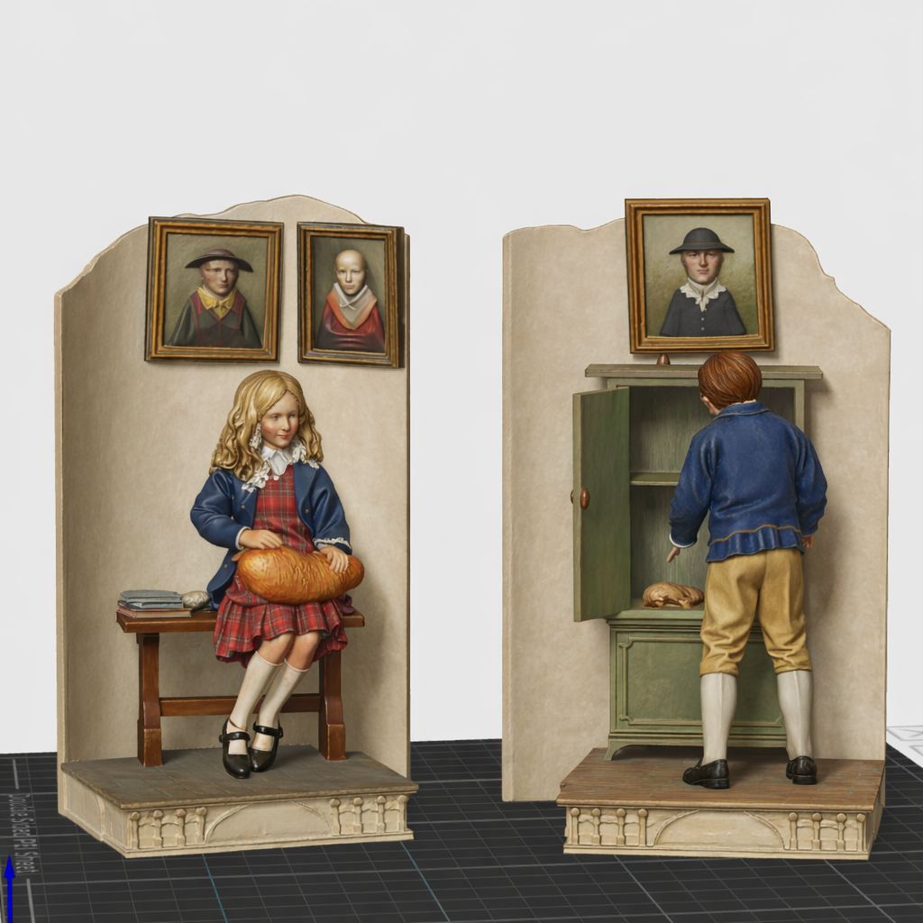 Two kids Diorama