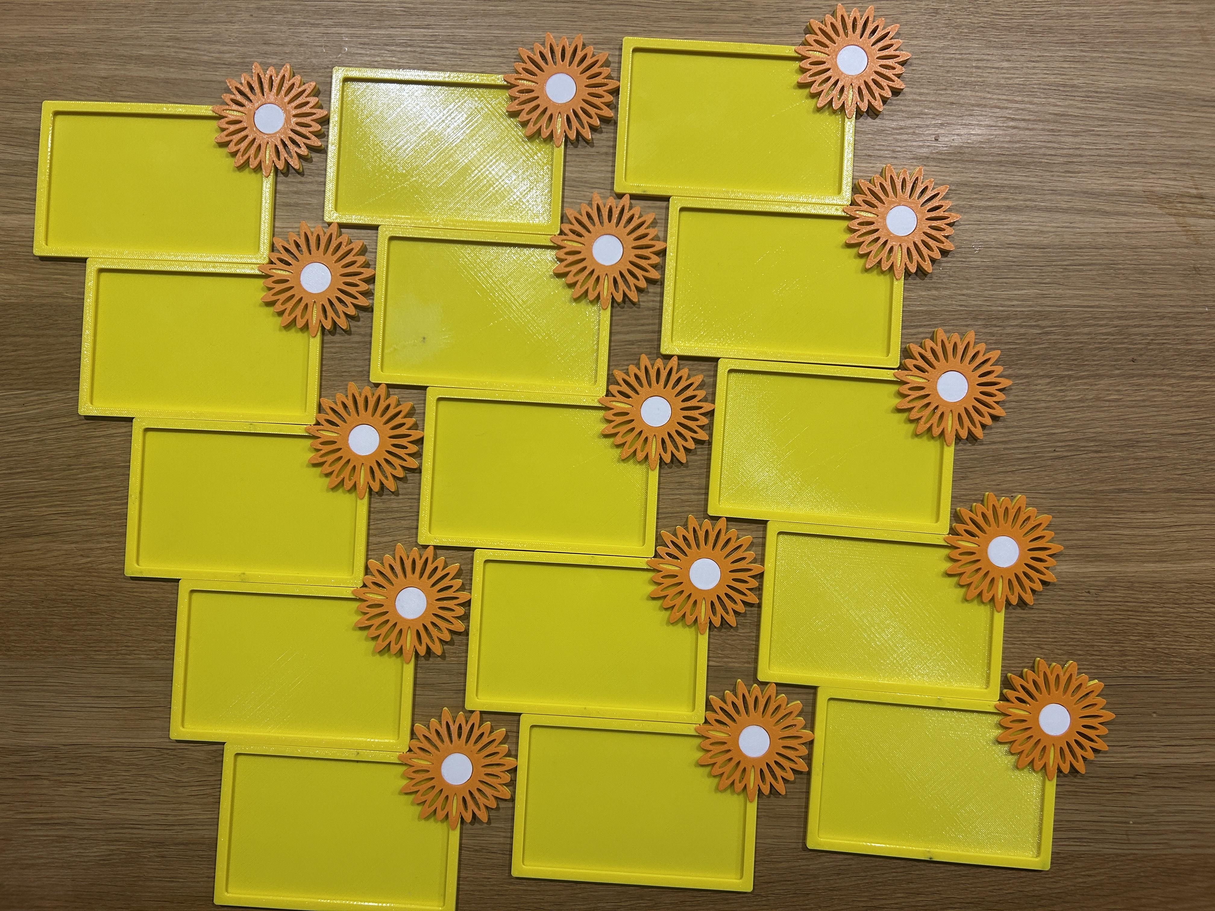 Modular Flower Name Tag for Kindergarten Lockers