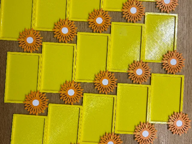 Modular Flower Name Tag for Kindergarten Lockers