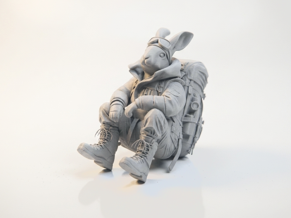 Hiking Bunny Astronaut Figurine 3D Printable