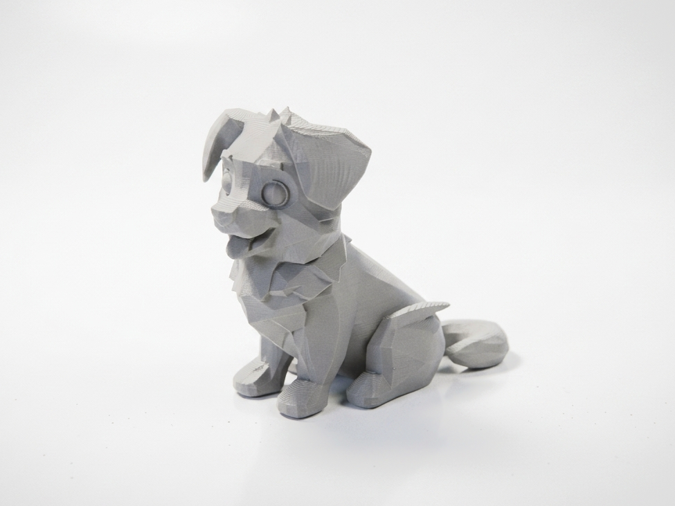 Geometric Dog Figurine Animal 3D Printable