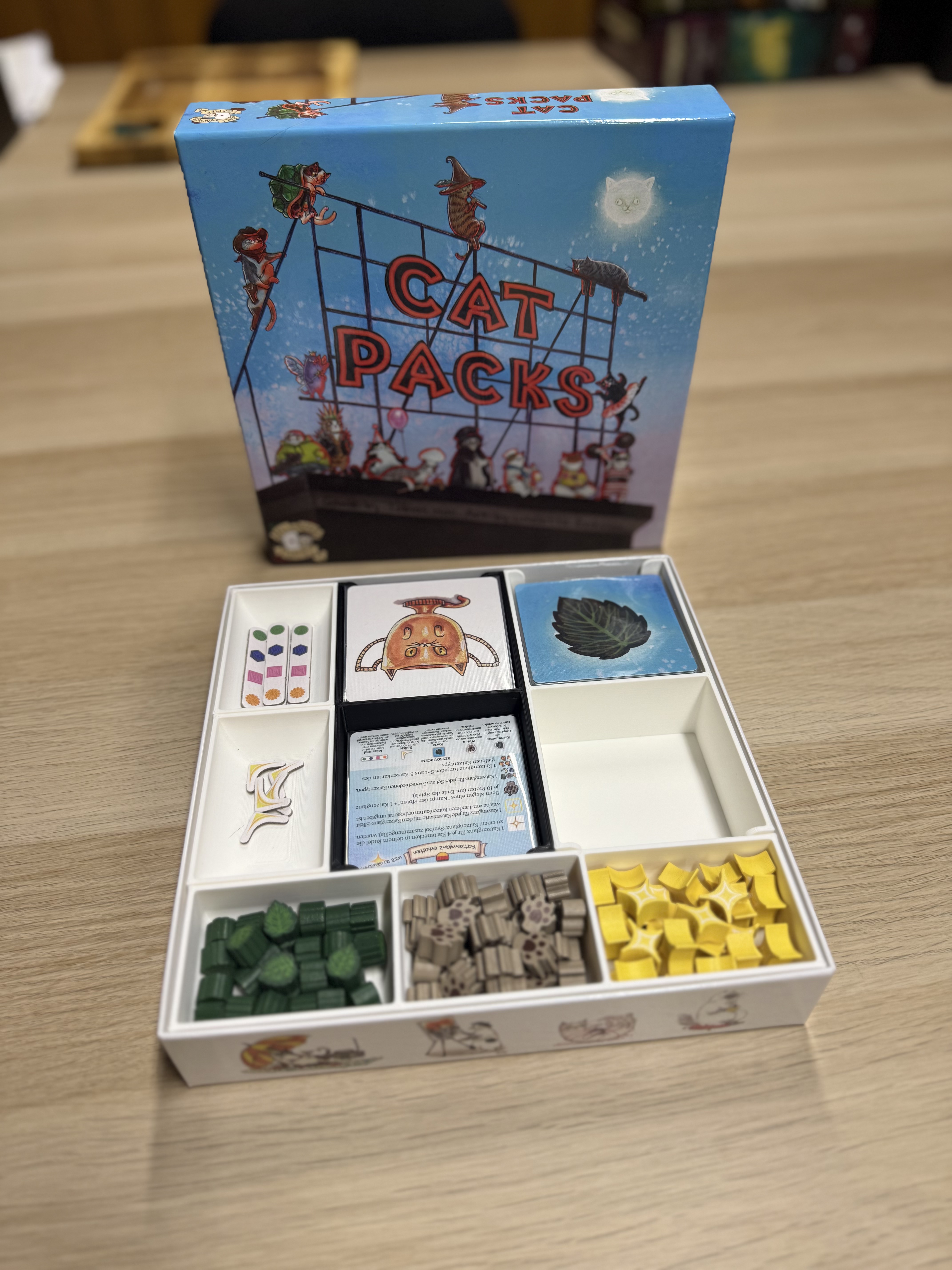 Insert / Organizer for Cat Packs Board Game