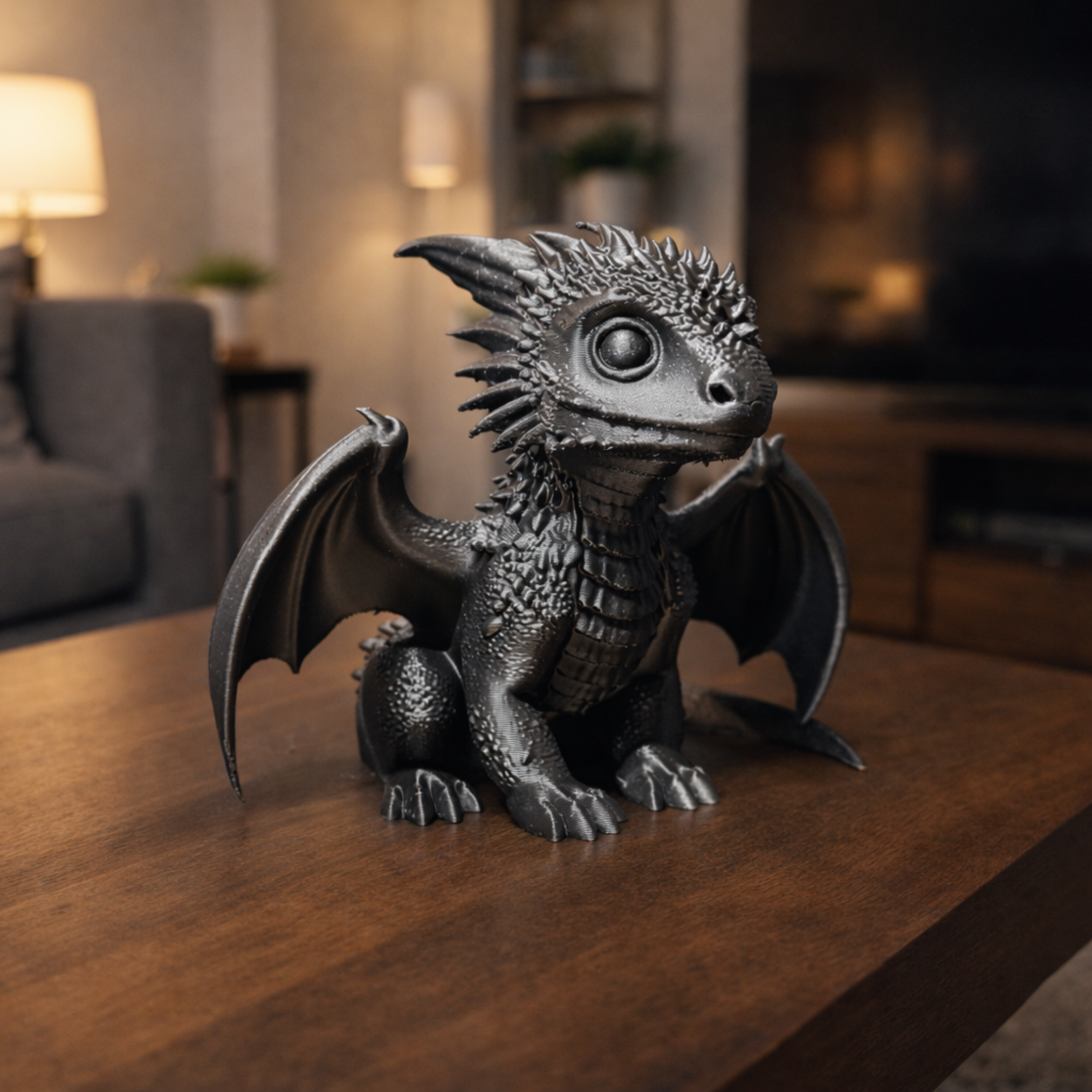 CUTE MINI DRAGON / DRAGON SCULPTURE / HOMEDECOR / GOTHIC DECOR / FIGURINE