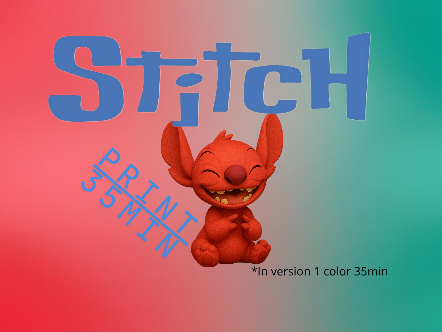 Little Stitch 2.0 - printing in 35min 3D model