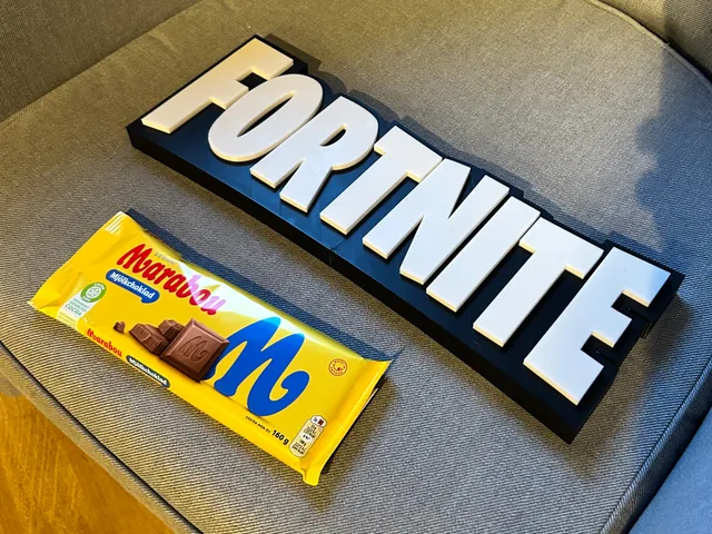 Fortnite 3D Sign, Large Split Model