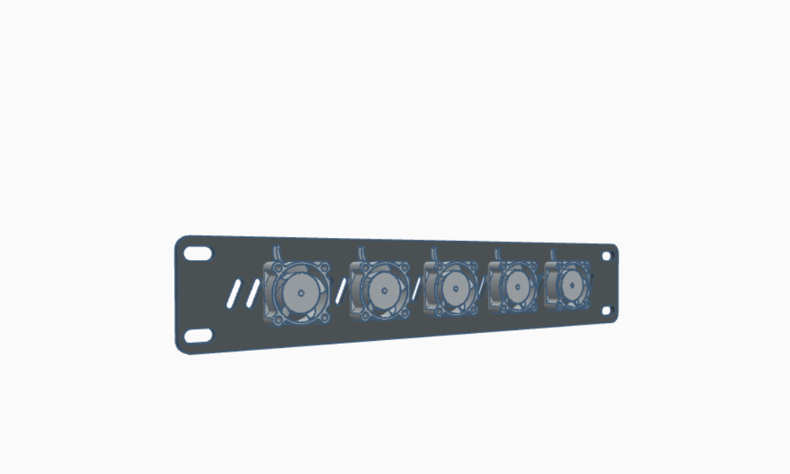 10" rack fan out/intake panel