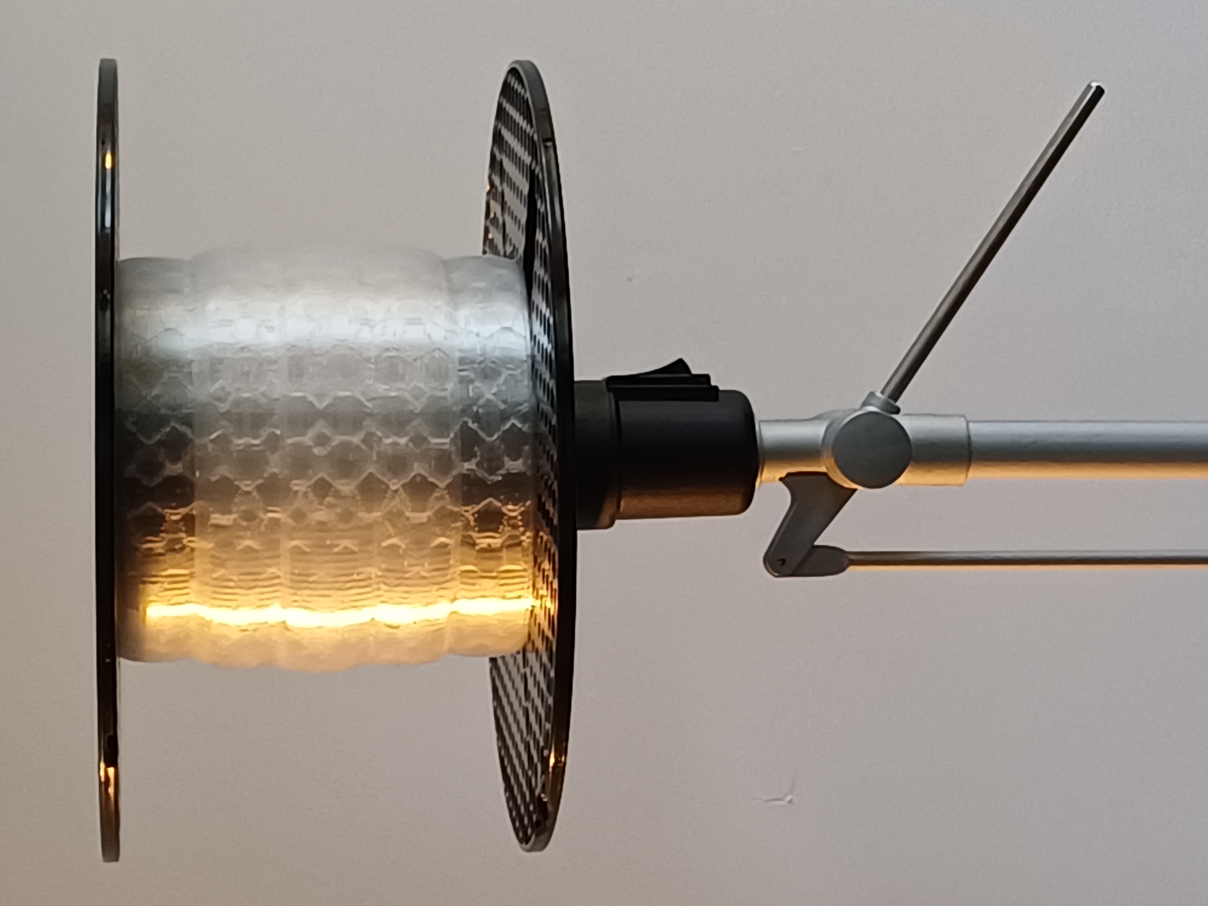 Prusament Classic Spool Lamp #003 - Diffuser With Beehive Rings
