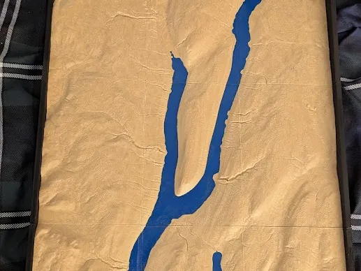 Keuka Lake Tiled Topographical Map