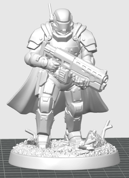 Oath Sword Bastion Knight with Heavy Rifle