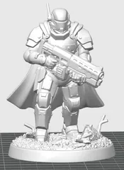 Oath Sword Bastion Knight with Heavy Rifle