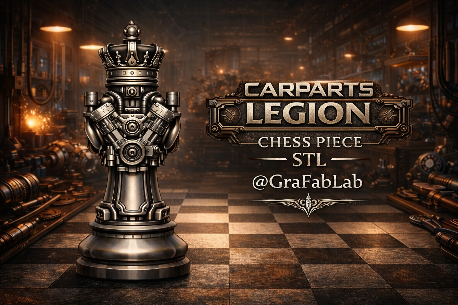 Carparts Legion "King" - chess piece