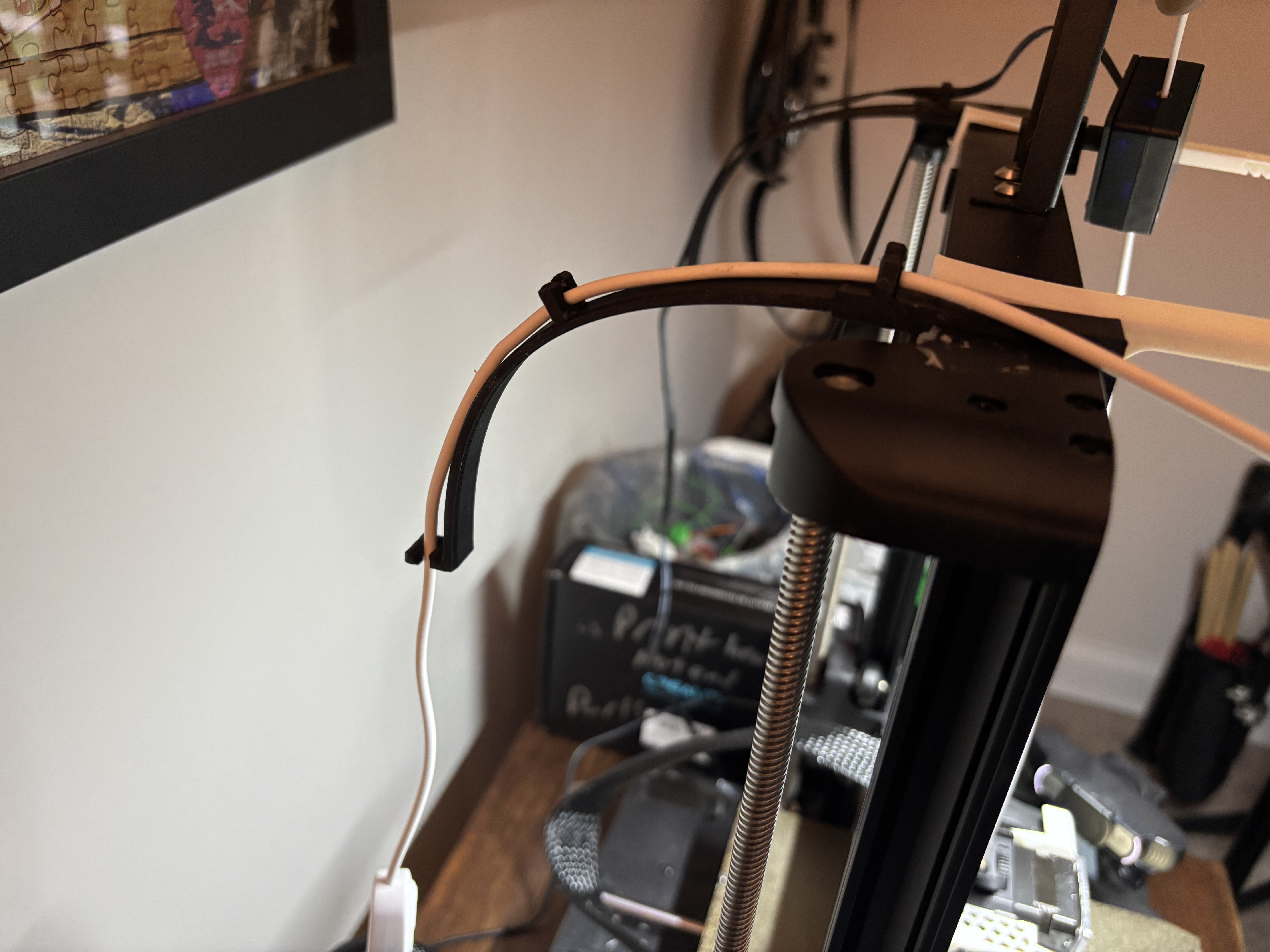 Ender V3 SE/KE Lightbar cable manager