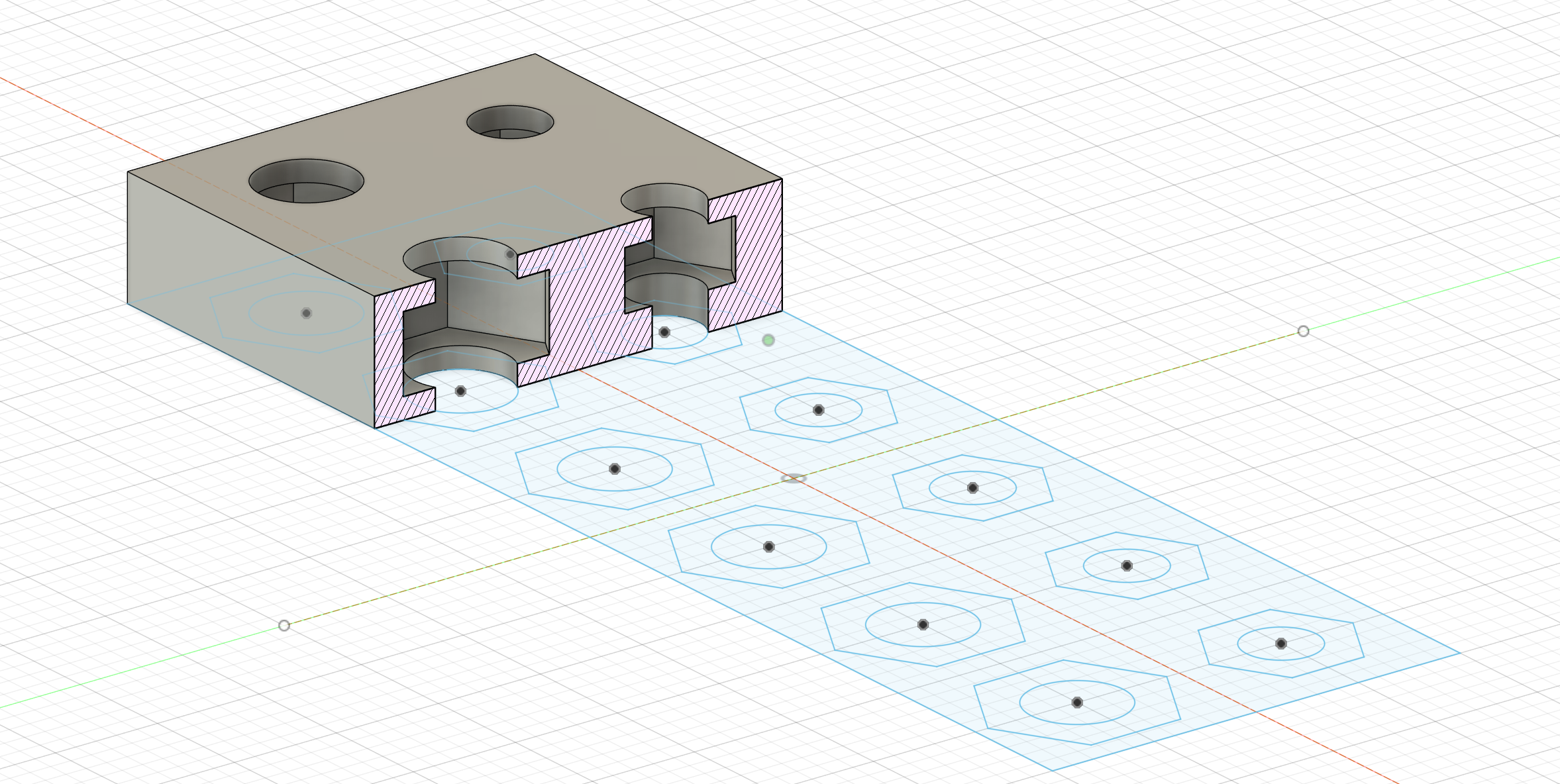 Test for Embedding Hex Nuts