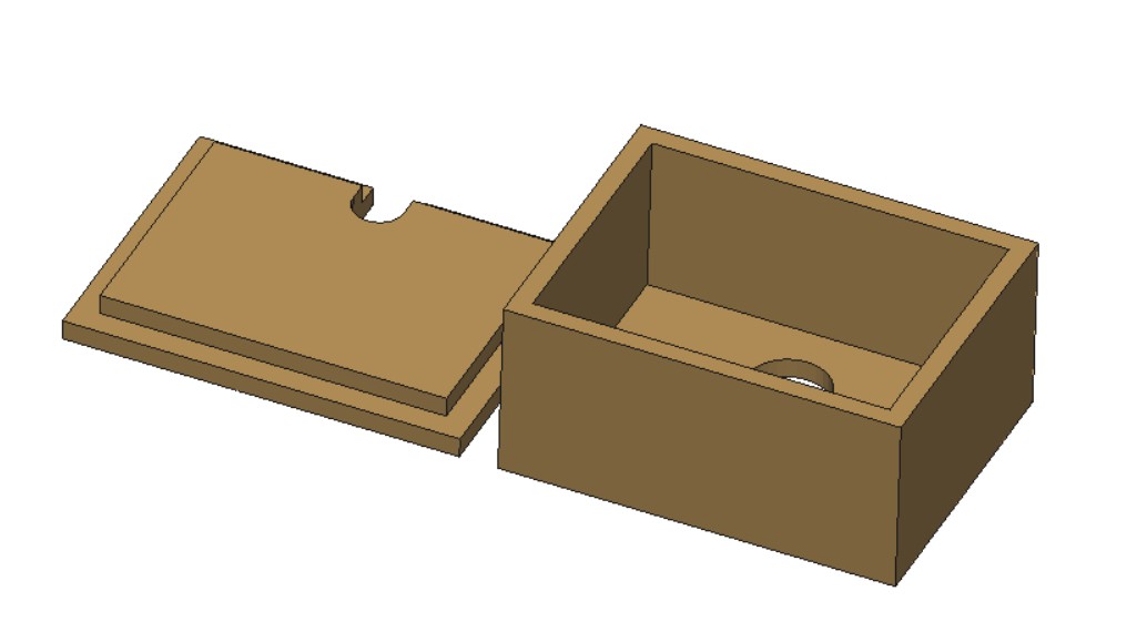 Caja con tapa para impresión 3D FDM