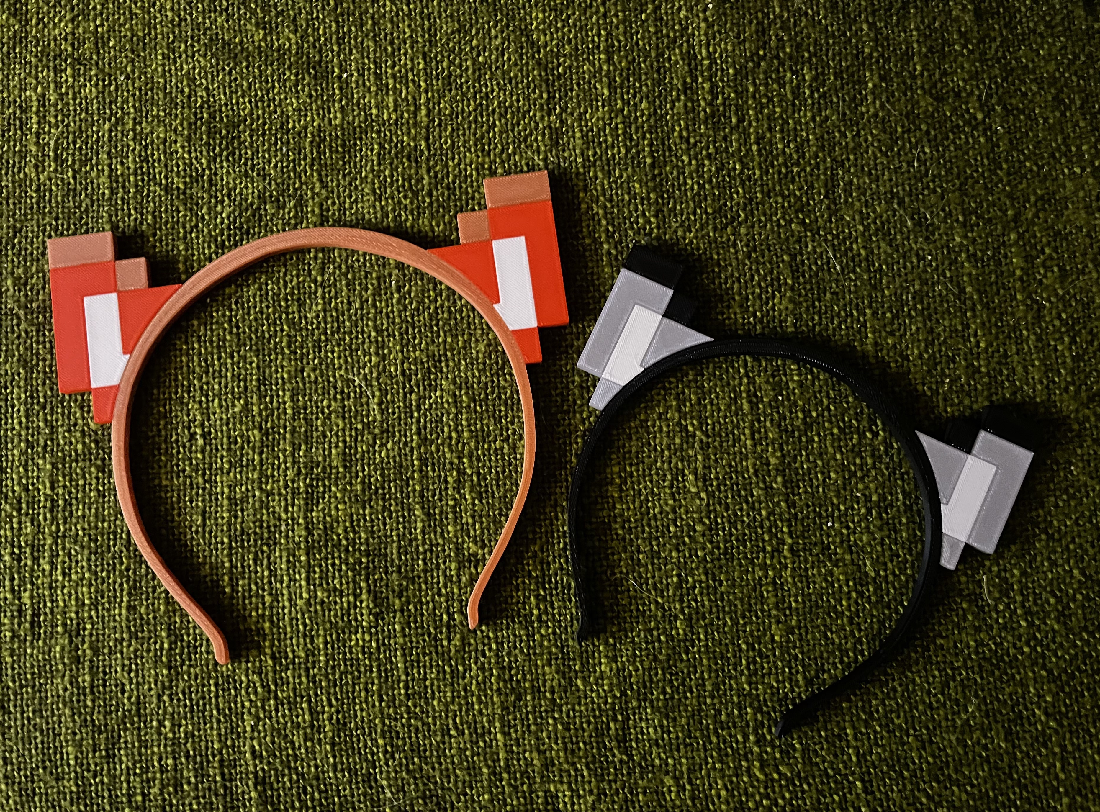 Minecraft wolf/fox ears headband