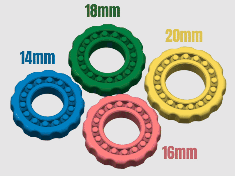 Fidget ball rings
