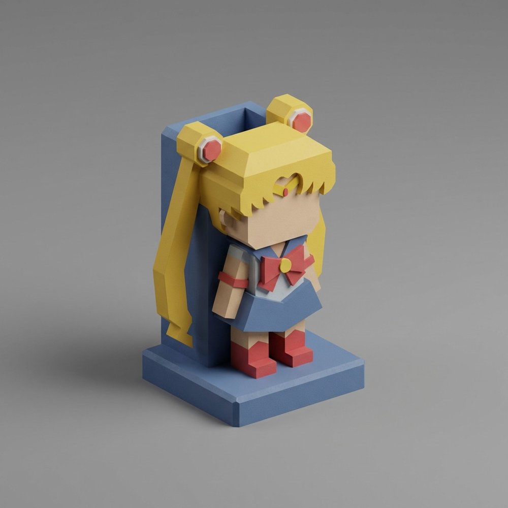 8 Bit Sailor Moon Pencil Holder, Vase?