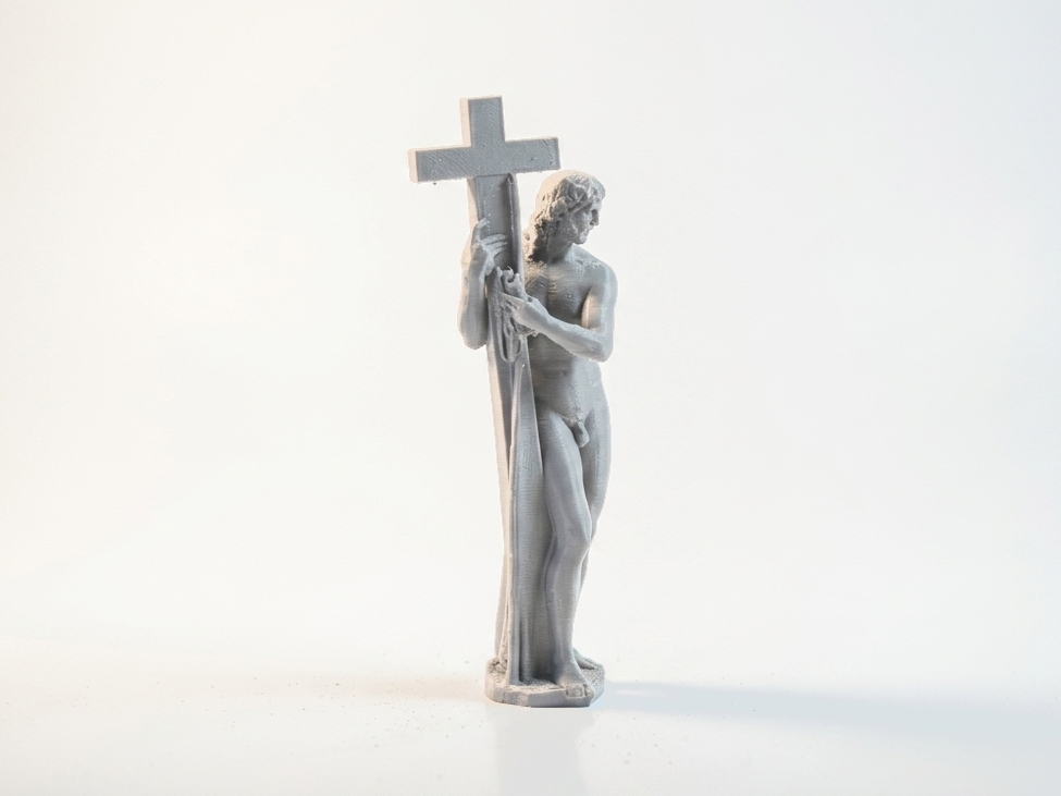 Iron Risen Christ Statue Classical Sculpture 3D Printable