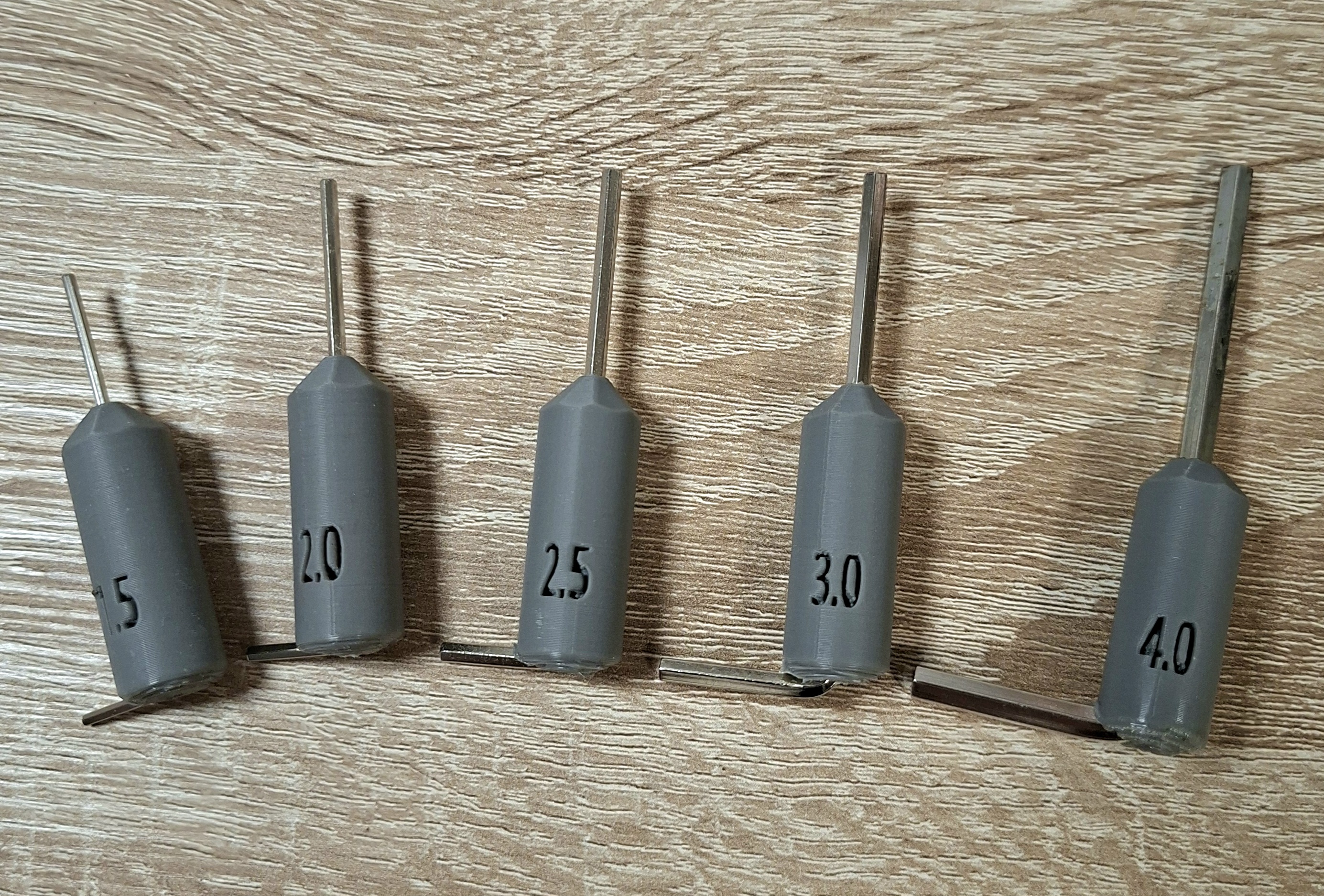 Allen key Grip set for easy handling - metric