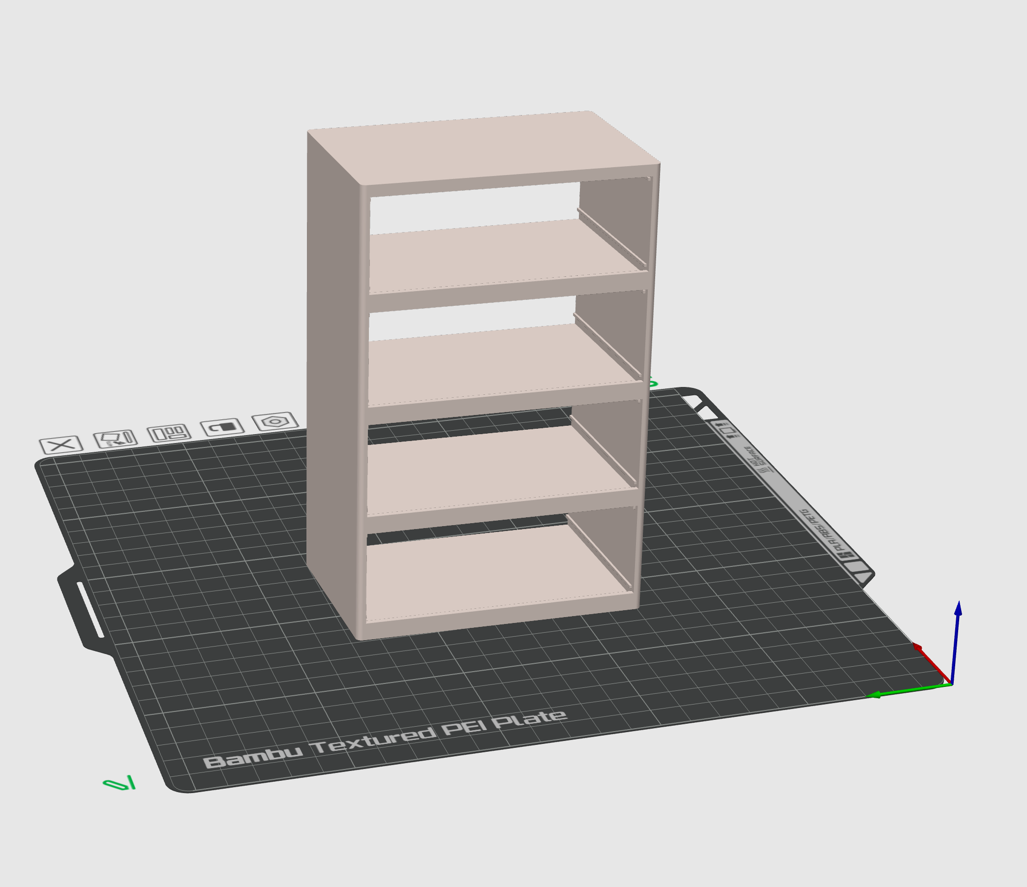 Storage Rack For Raspberry Pi 5 For Pyrho's Pimoroni NVMe Base Case
