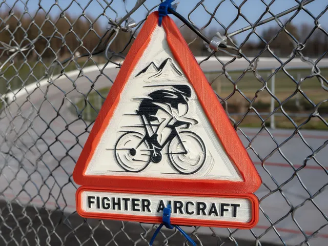 “Fighter Aircraft” – Funny Cyclist Sign