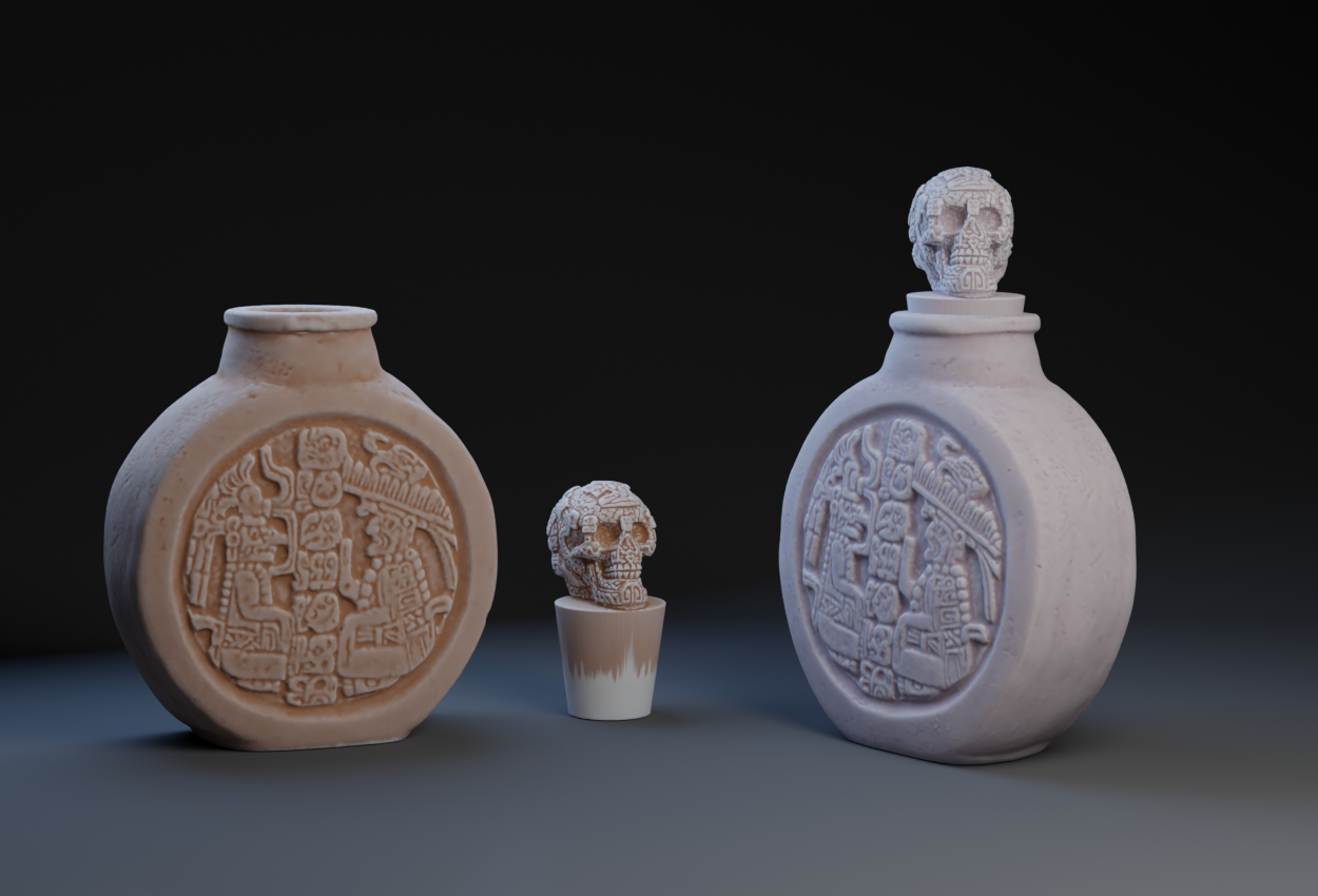Mayan Poison Bottle