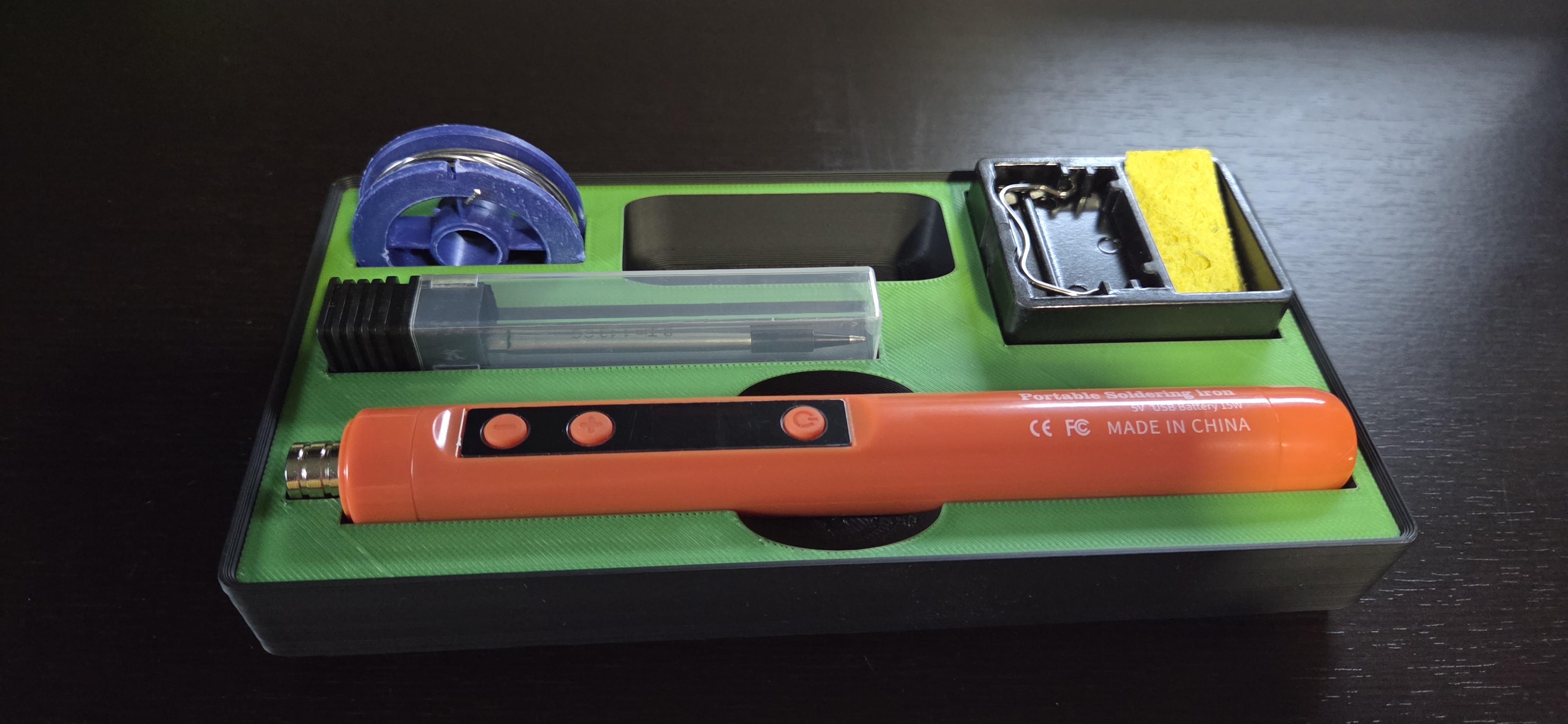 Wireless Solder Iron Holder - Gridfinity 3D model