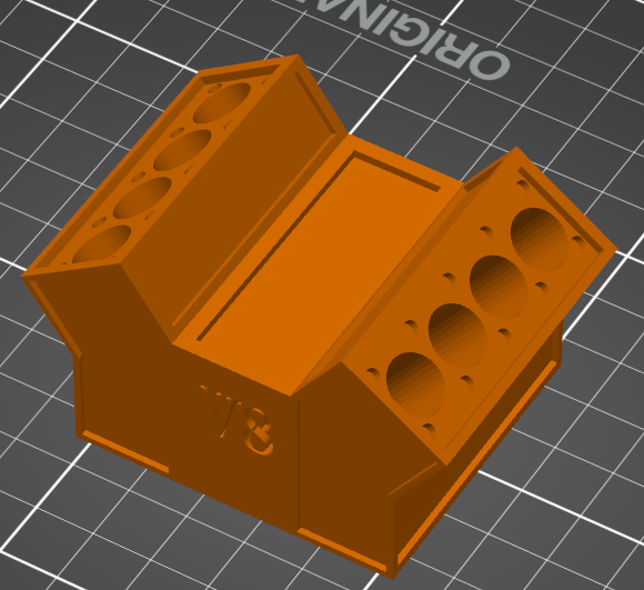 Miniatura 2 do modelo 3D V8 Engine block penstand