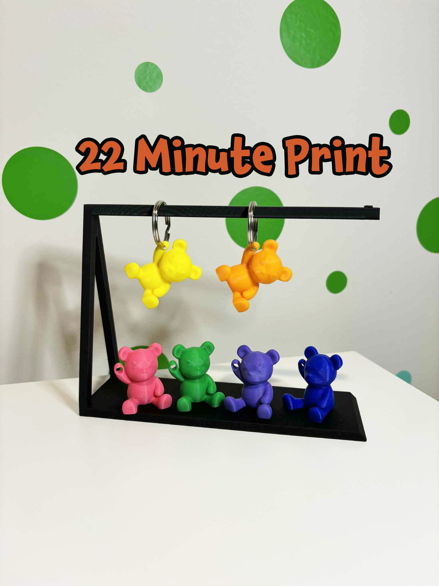 Miniatura 3 do modelo 3D Tiny Bear Keychain