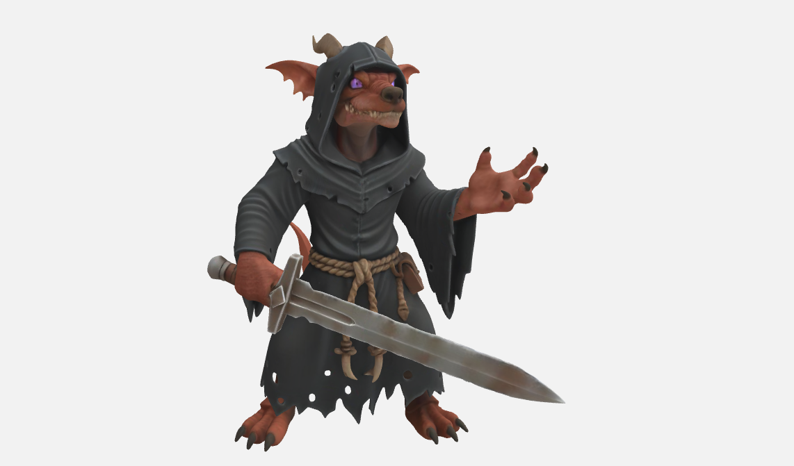 Kobold Swordsman - DnD mini