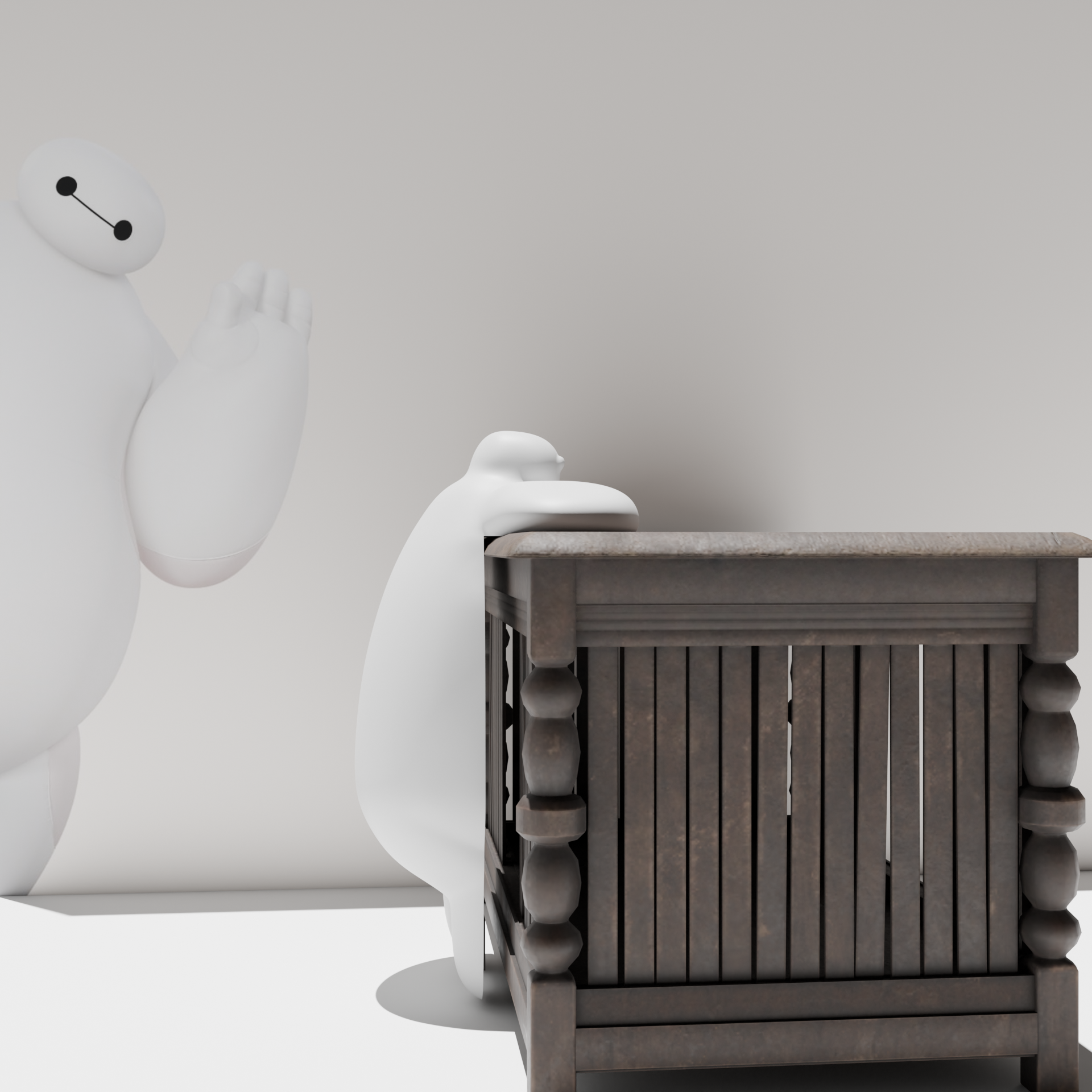 Miniatura 3 do modelo 3D Baymax on table
