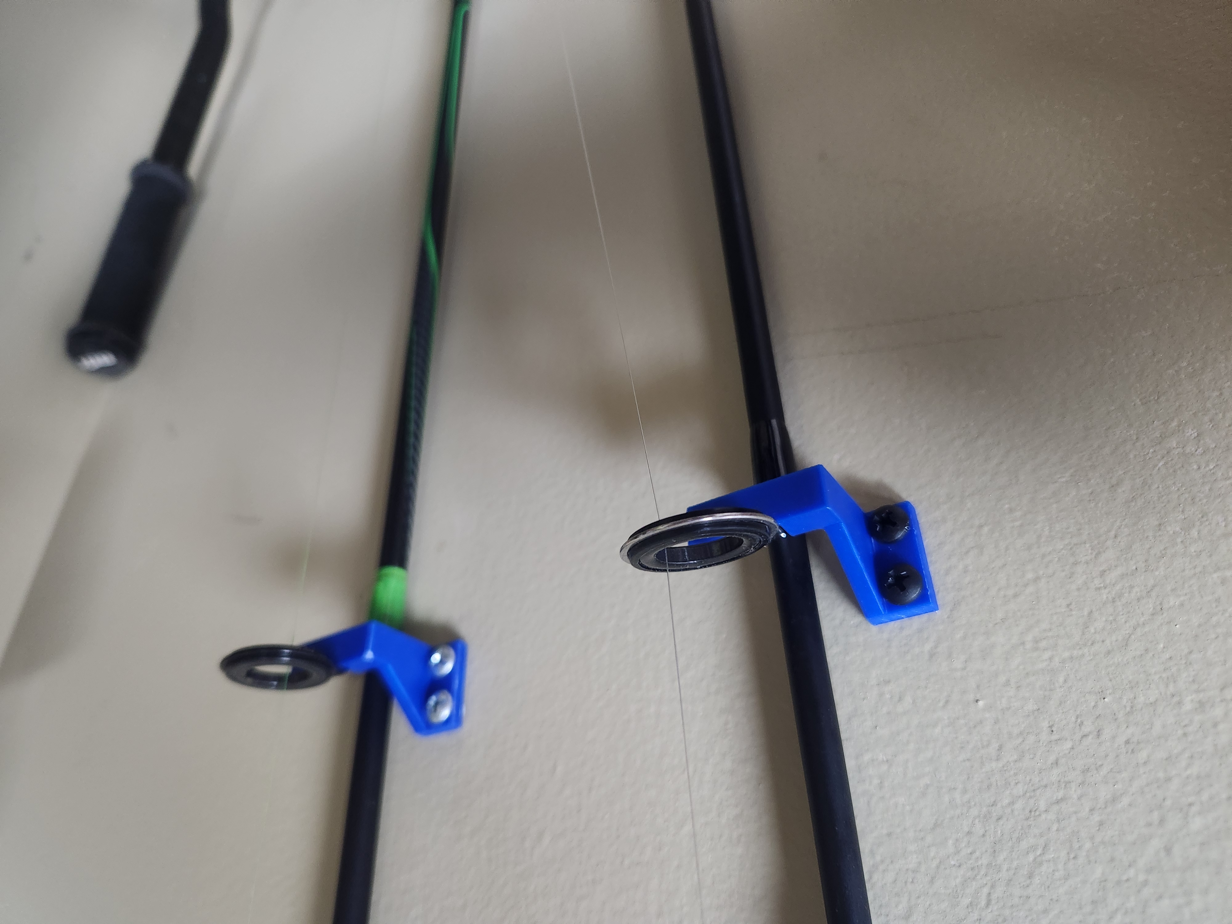 Fishing rod wall hanger 3D model