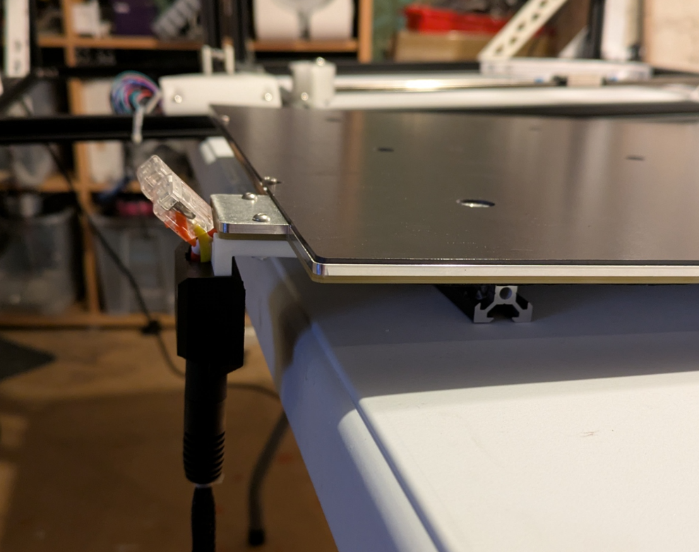 Ender-5 Max heated bed cable releif 90°