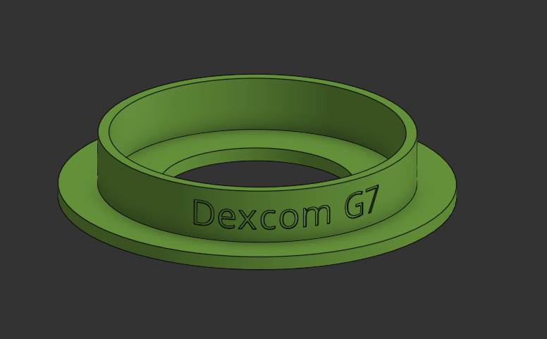 Dexcom G7 patch stencil