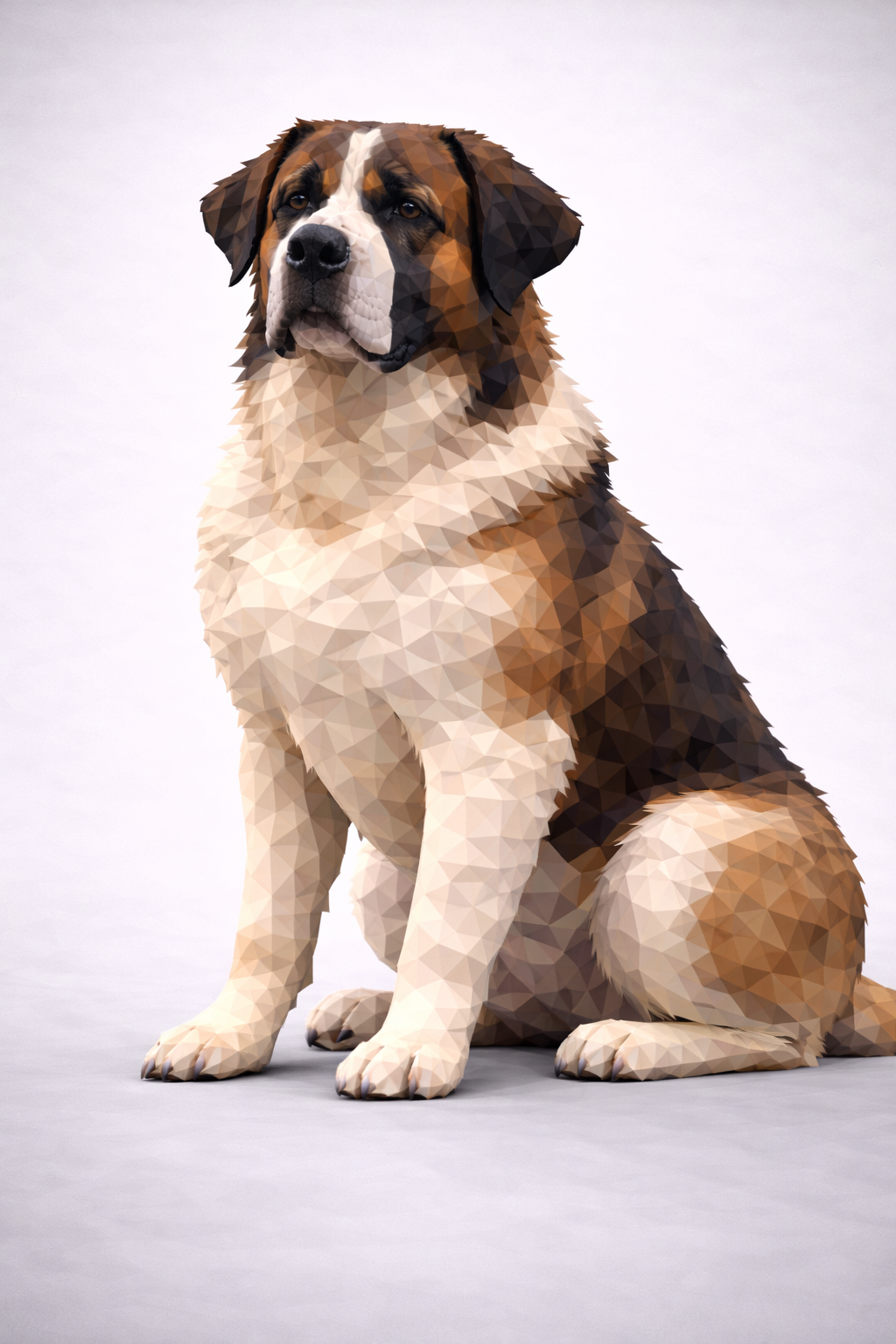 Rafeiro do Alentejo dog Low Poly