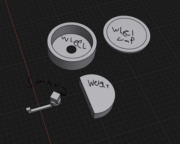 Print In Place Customizable Self-Balancing Wheel
