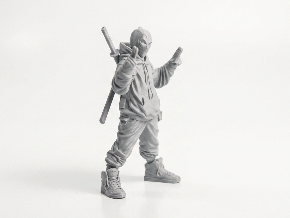 Street Deadpool Figurine Action Hero 3D Printable