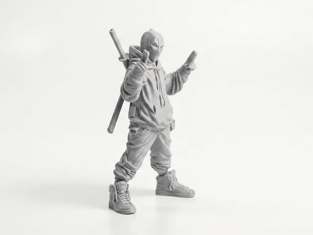 Street Deadpool Figurine Action Hero 3D Printable