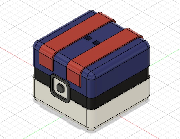 Llavero Superball low poly