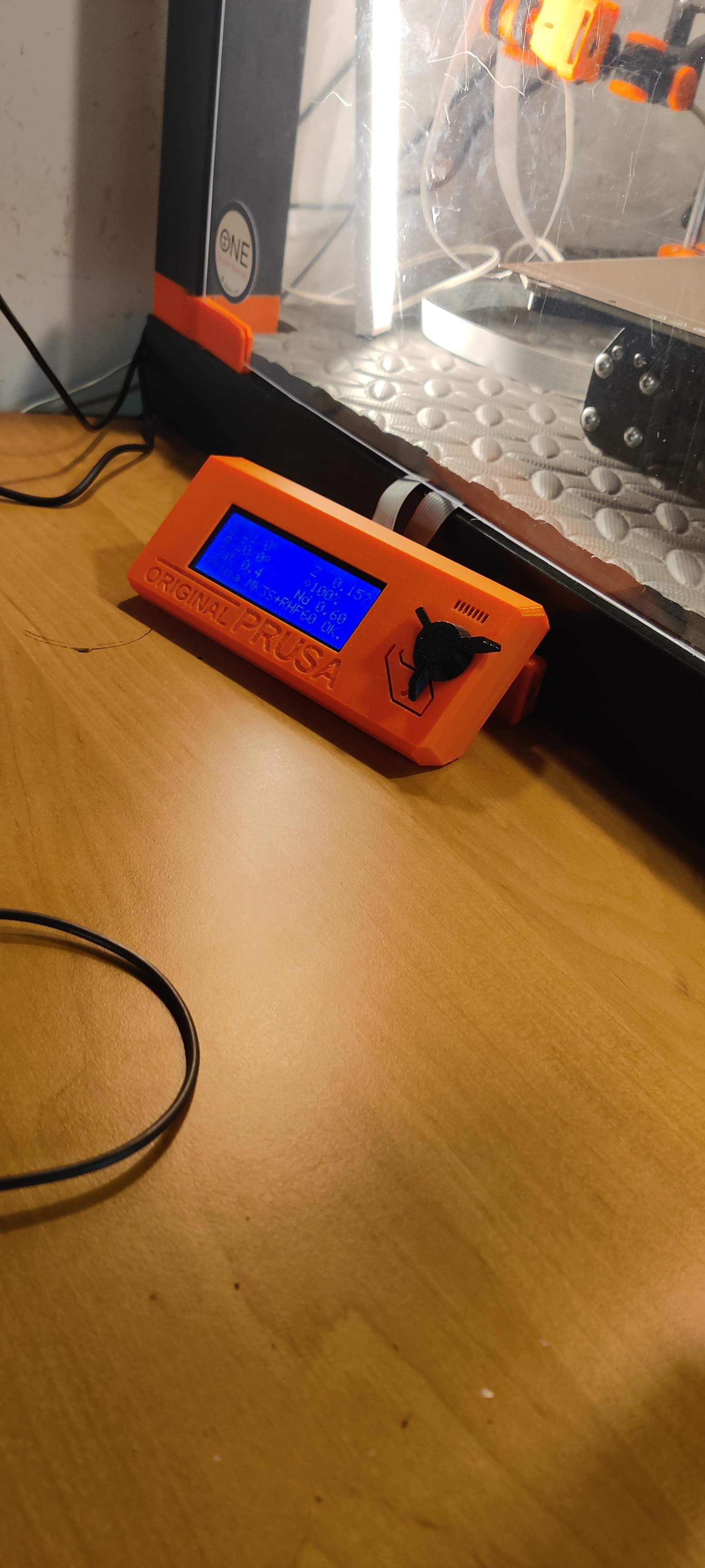 Angled external LCD mount for Mk3s
