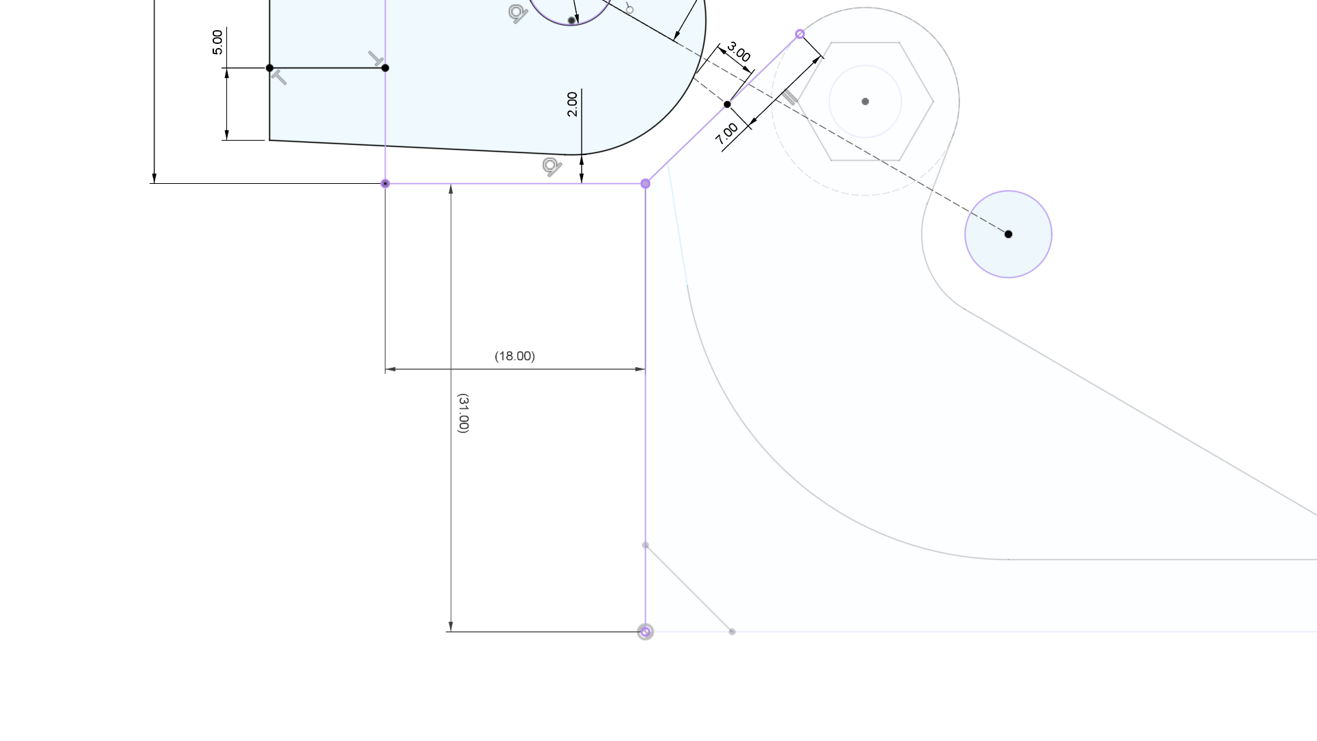 Over-Center Toggle for offset mounting — miniatura 2