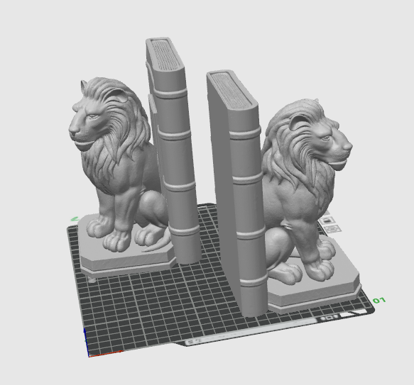 Lion Bookends — miniatura 3