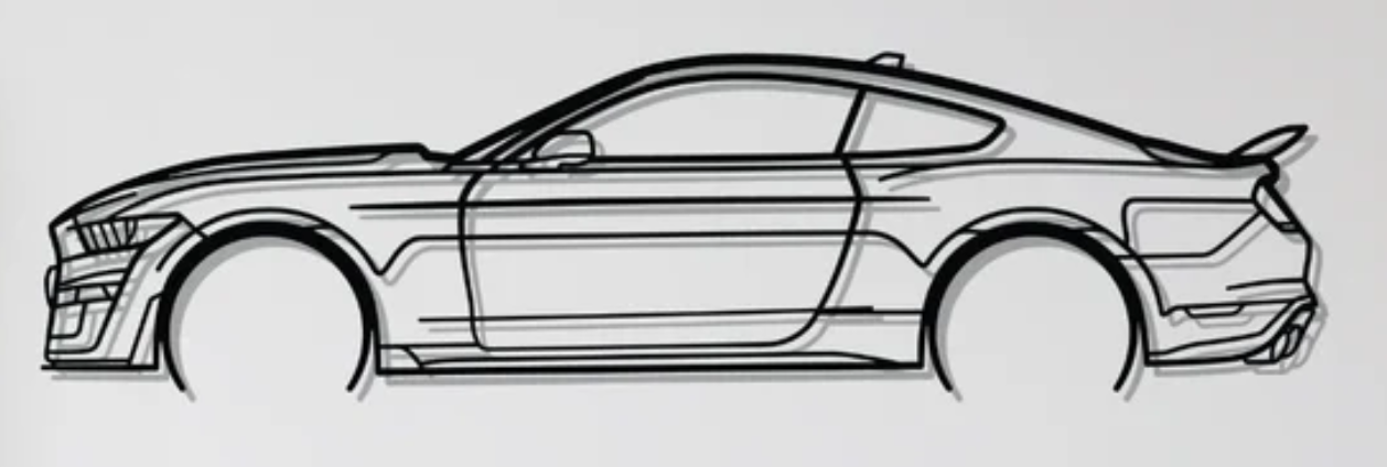 Ford Mustang Shelby GT500 Wall Art